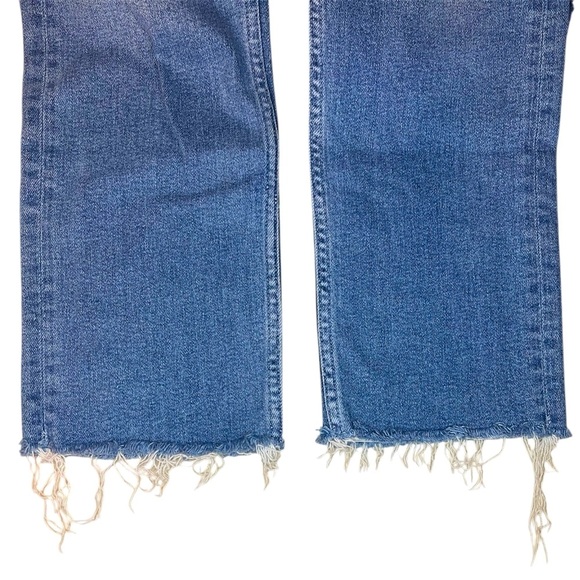 MOTHER High Waisted Rider Ankle Fray Jeans in Party Like a Pirate Size 28 - Picture 10 of 15